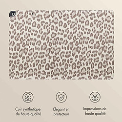 Acheter Selencia Coque tablette Sabi avec imprimé léopard pour Apple iPad 9 (2021) 10.2 pouces / iPad 8 (2020) 10.2 pouces / iPad 7 (2019) 10.2 pouces - Soft Ivory