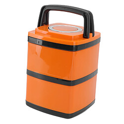 Autre Vue Boîte à lunch Bento japonaise étanche en acier inoxydable 304, empilable et isotherme sous vide, 1,5 L pas cher
