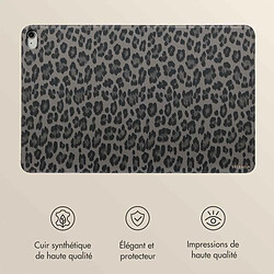Acheter Selencia Coque tablette Sabi avec imprimé léopard pour Apple iPad 11 (2025) 11 pouces A16 / iPad 10 (2022) 10.9 pouces - Midnight Black