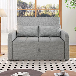 Okwish Canapé droit 2 places convertible - Gris
