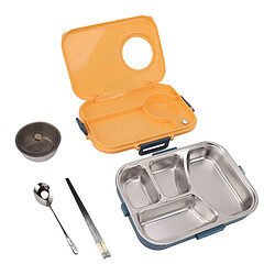 Autre Vue Boîte à bento isotherme 4 compartiments 1200 ml - Boîte à déjeuner isotherme en acier inoxydable avec bol à soupe pas cher