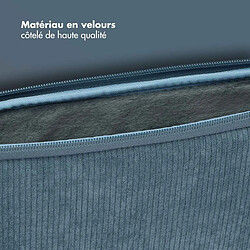 Selencia Pochette ordinateur Corduroy 15-16 pouces - Slate Blue