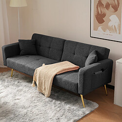 Okwish Canapé convertible 2 places - Gris