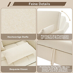 Okwish Canapé droit 2 places - Beige