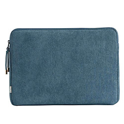 Selencia Pochette ordinateur Corduroy 15-16 pouces - Slate Blue