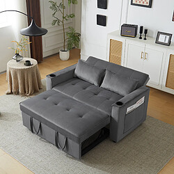 OKWISH Banquette Convertible 137x76 cm - Canapé Convertible - Gris