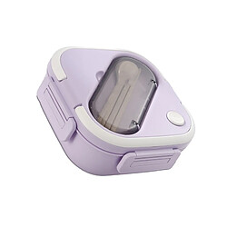Avis Autre Vue Boîte à lunch Bento - Compartiments en plastique, isotherme,compatible micro-ondes pour lécole et le travail Violet