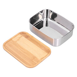 Acheter Autre Vue Boîte à lunch Bento en acier inoxydable 304, boîte à lunch sécurisée avec couvercle pour étudiants et travailleurs
