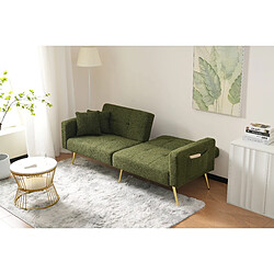 Okwish Canapé convertible 2 places - Vert