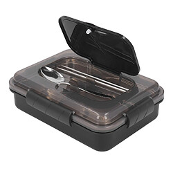 Avis Autre Vue Boîte à lunch en acier inoxydable à 4 compartiments pour aliments et collations