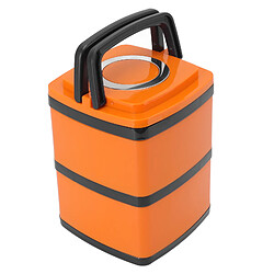 Autre Vue Boîte à lunch Bento japonaise étanche en acier inoxydable 304, empilable et isotherme sous vide, 1,5 L