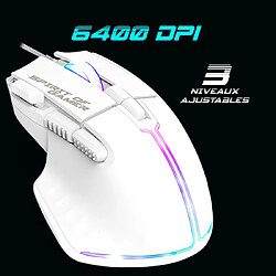 Spirit of Gamer Pack Gaming 4 en 1 Clavier Souris Casque Convertisseur Ultimate 600 Blanc Artic