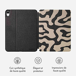Avis Selencia Coque tablette Vivid pour Apple iPad 11 (2025) 11 pouces A16 / iPad 10 (2022) 10.9 pouces - Art Wave Black