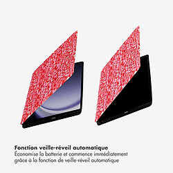 Selencia Coque tablette Vivid pour Samsung Galaxy Tab A9 Plus - Wild Spots Lipstick pas cher