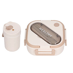 Acheter Autre Vue Boîte à lunch étanche Bento avec accessoires pour étudiants et travailleurs Abricot