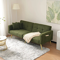Okwish Canapé convertible 2 places - Vert