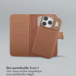 Avis Selencia Étui portefeuille amovible Olyn avec MagSafe pour Apple iPhone 17 Pro - Marron