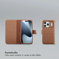 Acheter Selencia Étui portefeuille amovible Olyn avec MagSafe pour Apple iPhone 17 Pro - Marron