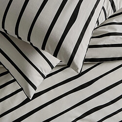 Avis Future Home Parure de lit 2 personnes à rayures en polycoton 240x220cm