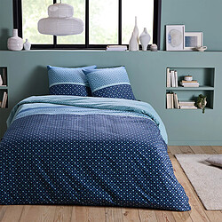 Future Home Parure de lit 2 personnes géométrique en microfibre 200x200cm