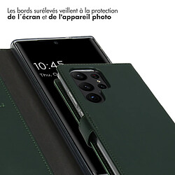 Acheter Selencia Étui portefeuille en cuir véritable pour Samsung Galaxy S23 Ultra - Vert
