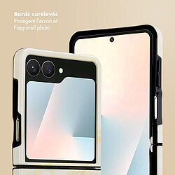 Acheter Selencia Coque arrière Vivid pour Samsung Galaxy Z Flip 7 - Golden Beige Marble