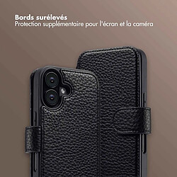 Selencia Étui Riva avec MagSafe et cordon de téléphone pour Apple iPhone 16 - Noir pas cher