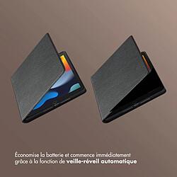 Selencia Coque tablette Riva pour Apple iPad 9 (2021) 10.2 pouces / iPad 8 (2020) 10.2 pouces / iPad 7 (2019) 10.2 pouces - Noir pas cher