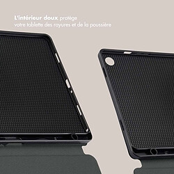 Selencia Coque tablette Vivid pour Samsung Galaxy Tab A9 Plus - Art Wave Black pas cher