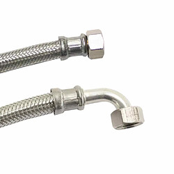 Klasebo Flexible Inox 3/4" DN13 Courbé - Tuyau Blindé Alimentaire Potable 1000mm