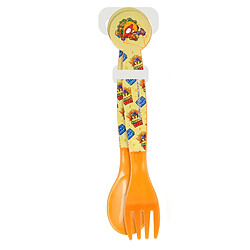 Super Zings Cuillère et Fourchette pour Enfants au Décor KidFury en Plastique Multicolore pas cher