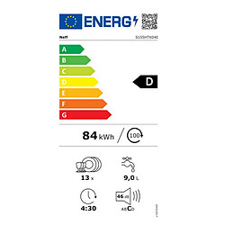 Lave-vaisselle 60cm 13 couverts 46db tout intégrable - S155HTX04E - N50 - NEFF