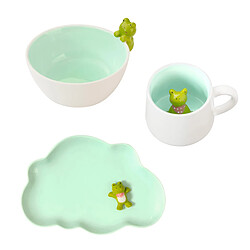 Medard De Noblat Miam Grenouille - Lot de vaisselle 3 pièces pour enfant