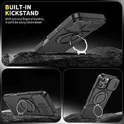 coque blindée de chargement magnétique sans fil, étui de luxe Pour iPhone 14 plus, Protection d'appareil photo coulissant, housse PCBlack pas cher