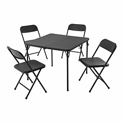 Redcliffs Ensemble table 4 chaises - Noir