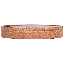 Autre Vue Plateau de service à thé en bambou chinois avec sous-tapis pour théière et couvercle égouttoir