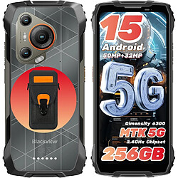 Blackview BL7000 AI 5G, smartphone robuste sous Android 15, 24 Go + 256 Go/2 To, batterie 7500 mAh