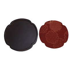 Autre Vue Plateau de service multifonction résistant à la chaleur de style chinois pour thé, café, collations et plus encore