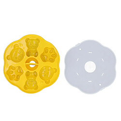 Autre Vue Moule à gelée en silicone avec couvercle – Joli motif de pattes dours et de chat pour glaçons