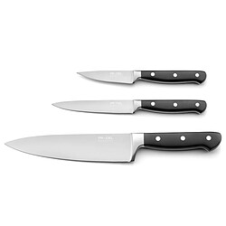 Pradel Essentiel Blason - Set 3 couteaux de cuisine : office, utile et chef 20 cm