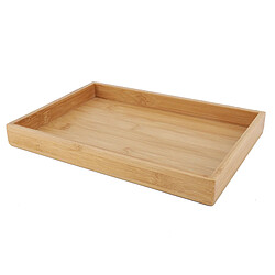 Autre Vue Plateau de service rectangulaire en bambou de style japonais pour restaurant et maison 28*19,5*3 cm