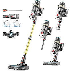 Aspirateur sans fil NETTLIFE, 45000 Pa/550W/60 min, avec brosse anti-emmêlement et moteur sans balais, aspirateur sans fil autonome, écran tactile LED