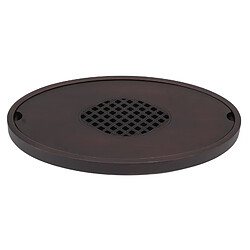 Autre Vue Plateau de table à thé en bambou de style chinois avec poignée couleur noyer, simple et élégant