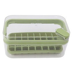 Autre Vue Bac à glaçons à démoulage facile avec couvercle, bac et pelle pour congélateur, 32 compartiments, vert