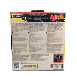 Lexibook Casque lumineux pliable Bluetooth et filaire Naruto avec limitation du volume pas cher