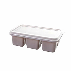 Autre Vue Bac à glaçons en silicone de grande capacité, polyvalent et facile à utiliser avec couvercle pour congélateur domestique