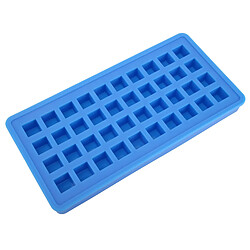 Autre Vue Moule à glaçons carré en silicone 40 grilles, accessoires de cuisine bleu ciel DIY