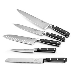 Sabatier Trompette Origin - Bloc bambou de 5 couteaux de cuisine