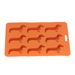 Autre Vue Moule à glaçons en silicone en forme de chien pour chocolat, crayons, bougies, idéal pour la pâtisserie ou le chocolat