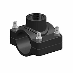 Klasebo Collier de Prise en Charge PP 63 mm x 1 1/4" pour Tuyau PE